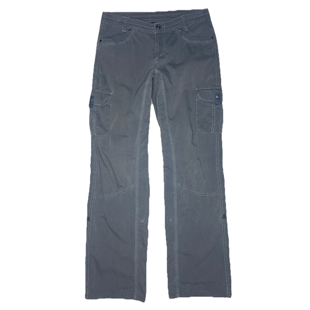 KUHL Splash Roll Up Cargo Pants Womens 8R Gray Hiking Outdoor Gorpcore Utility